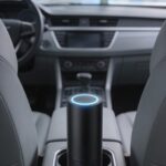Smart air purifier inside a car